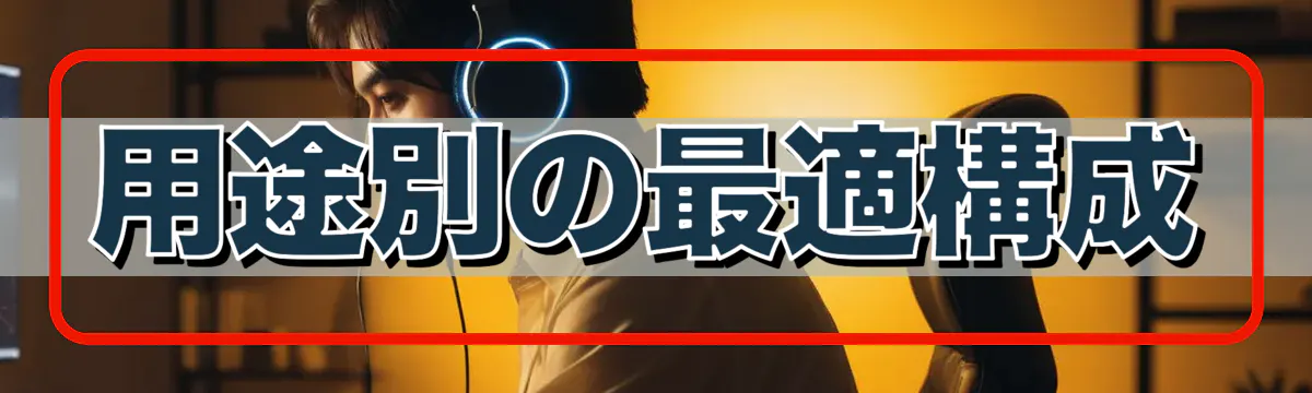 用途別の最適構成