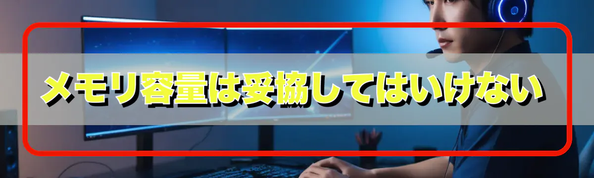 メモリ容量は妥協してはいけない