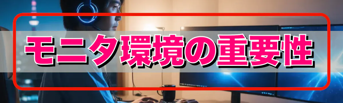 モニタ環境の重要性
