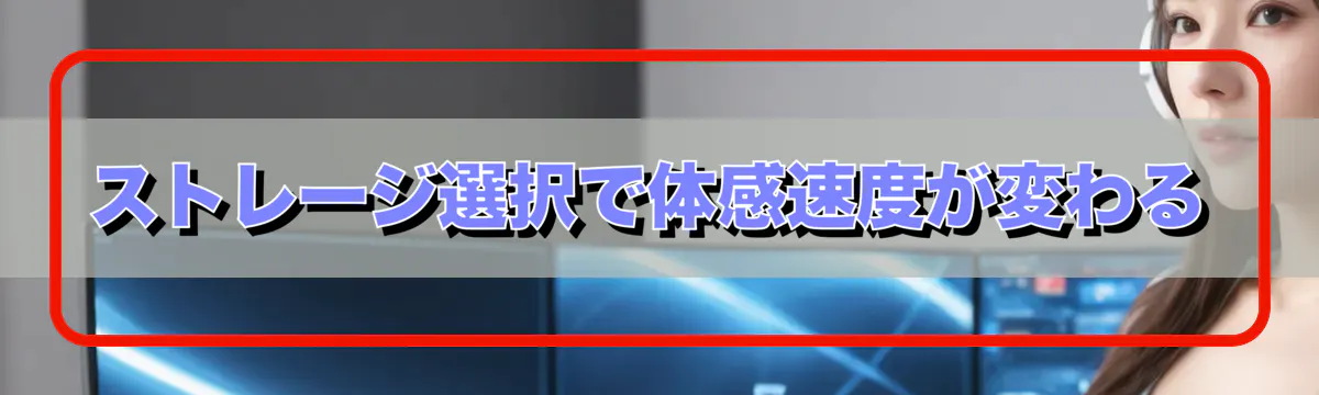 ストレージ選択で体感速度が変わる