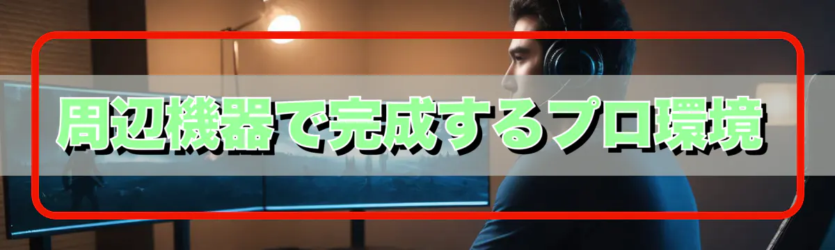 周辺機器で完成するプロ環境