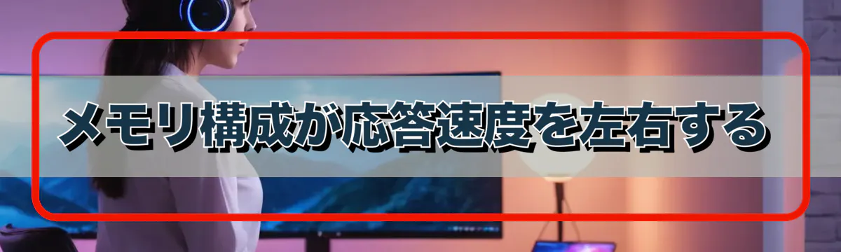 メモリ構成が応答速度を左右する