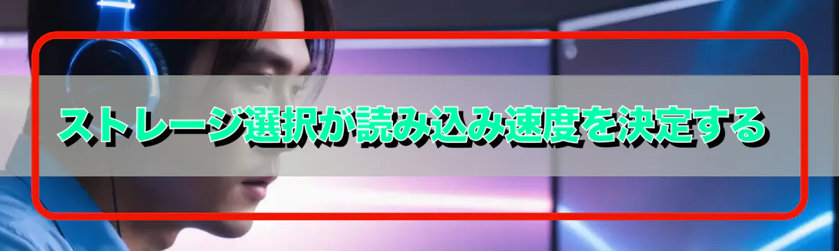 ストレージ選択が読み込み速度を決定する