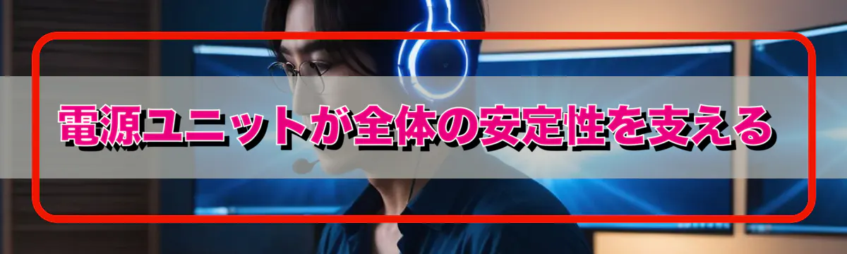電源ユニットが全体の安定性を支える