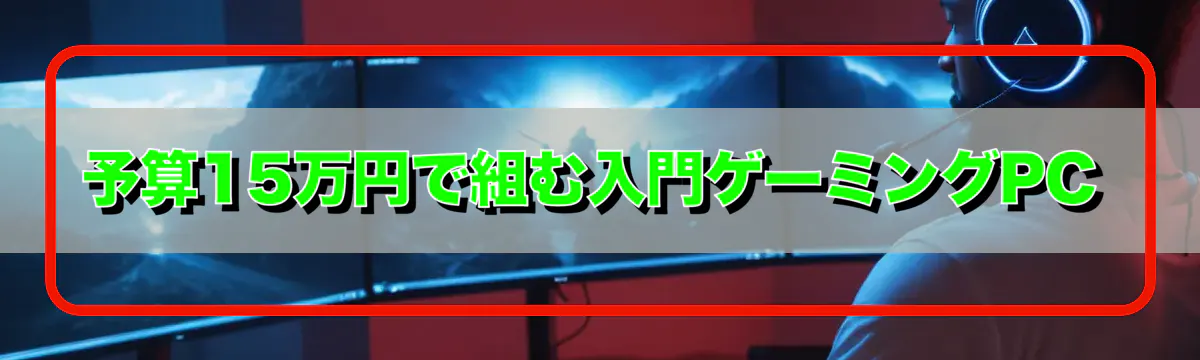 予算15万円で組む入門ゲーミングPC
