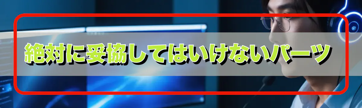 絶対に妥協してはいけないパーツ