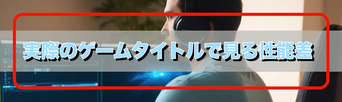 実際のゲームタイトルで見る性能差