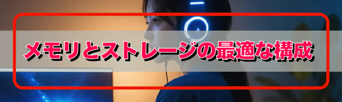メモリとストレージの最適な構成
