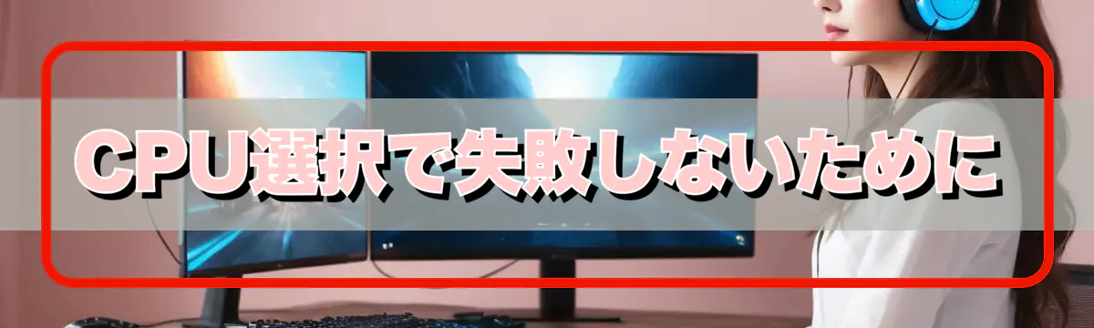 CPU選択で失敗しないために