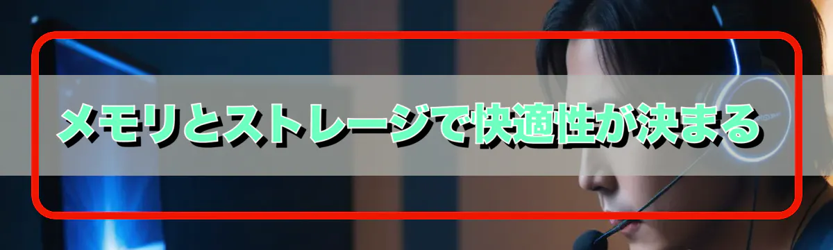 メモリとストレージで快適性が決まる