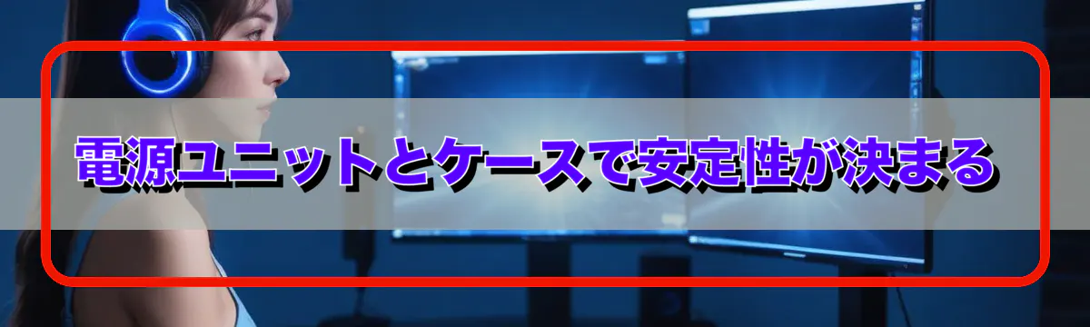電源ユニットとケースで安定性が決まる