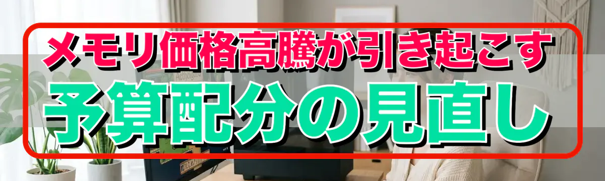 メモリ価格高騰が引き起こす予算配分の見直し