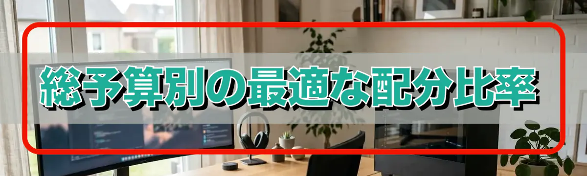 総予算別の最適な配分比率