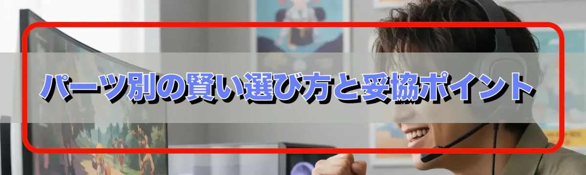 パーツ別の賢い選び方と妥協ポイント