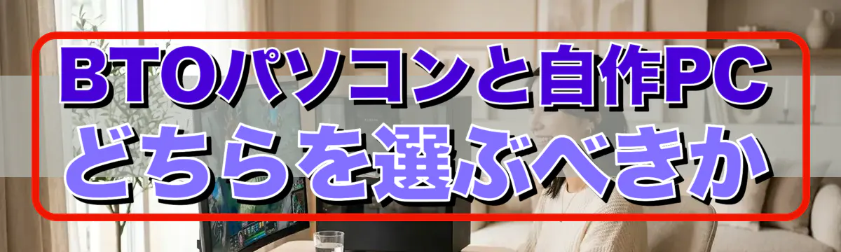 BTOパソコンと自作PCどちらを選ぶべきか