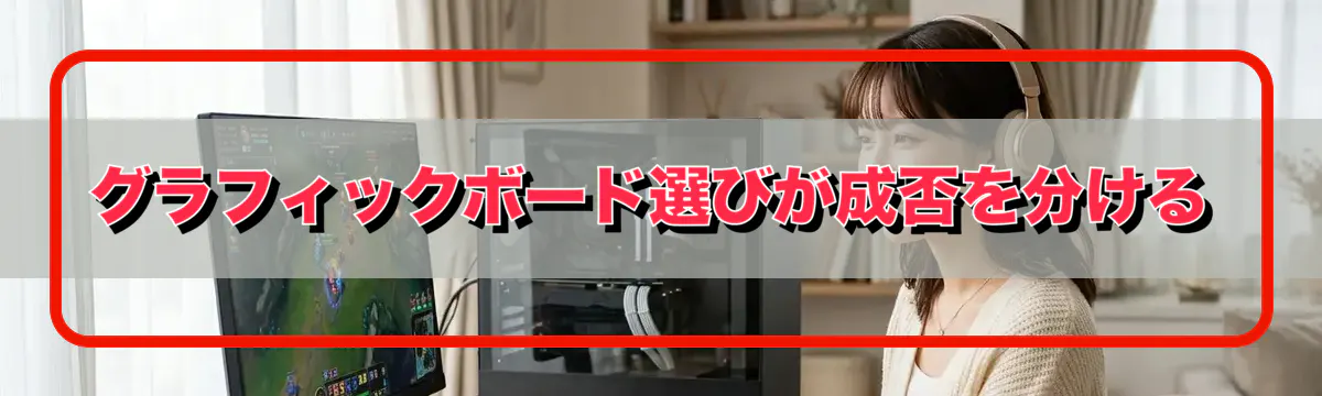 グラフィックボード選びが成否を分ける