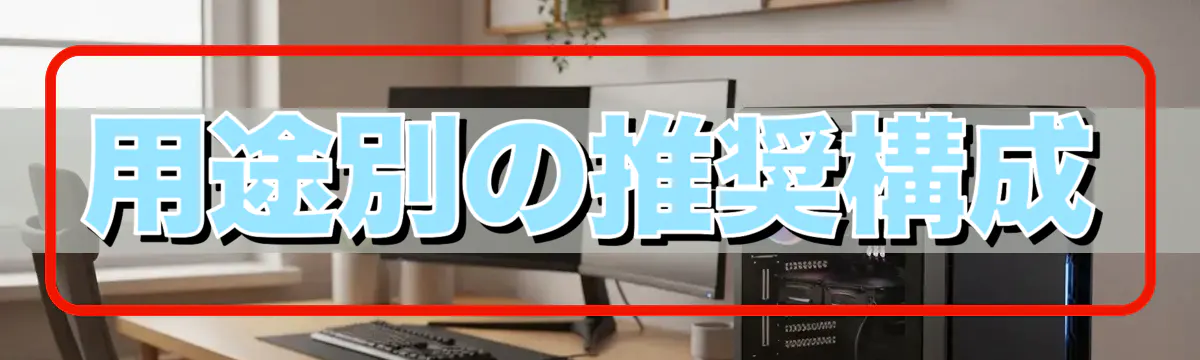用途別の推奨構成