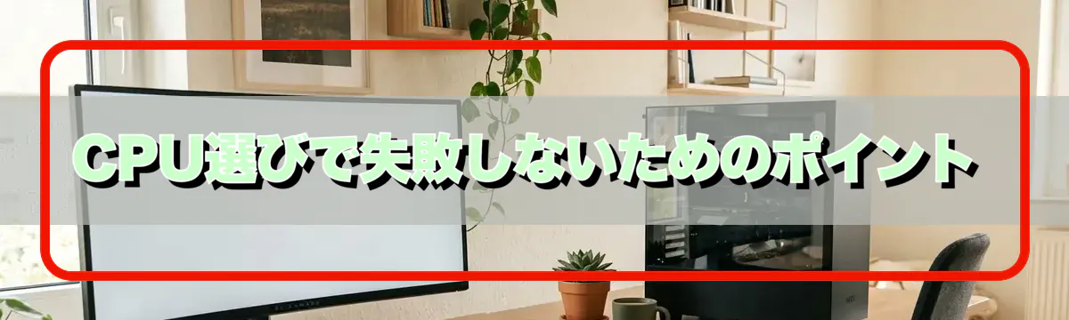 CPU選びで失敗しないためのポイント