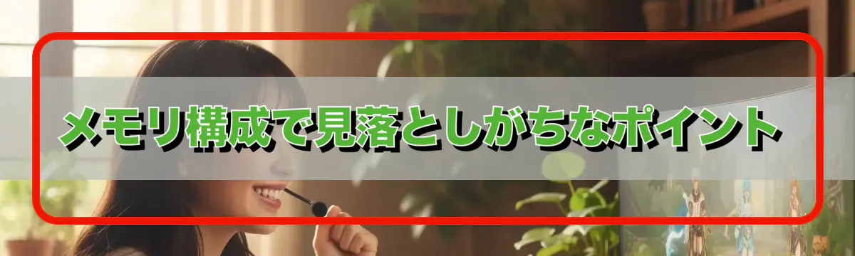 メモリ構成で見落としがちなポイント
