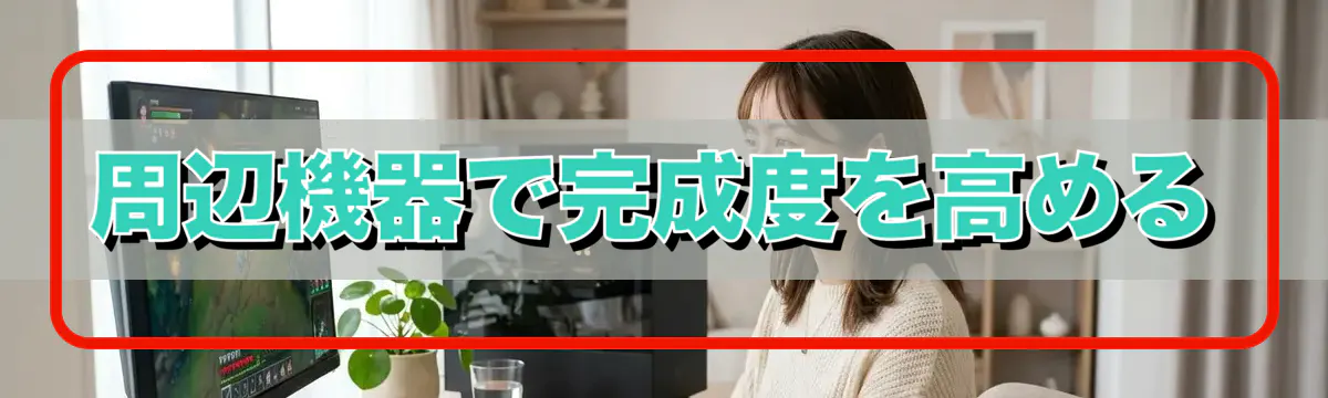 周辺機器で完成度を高める