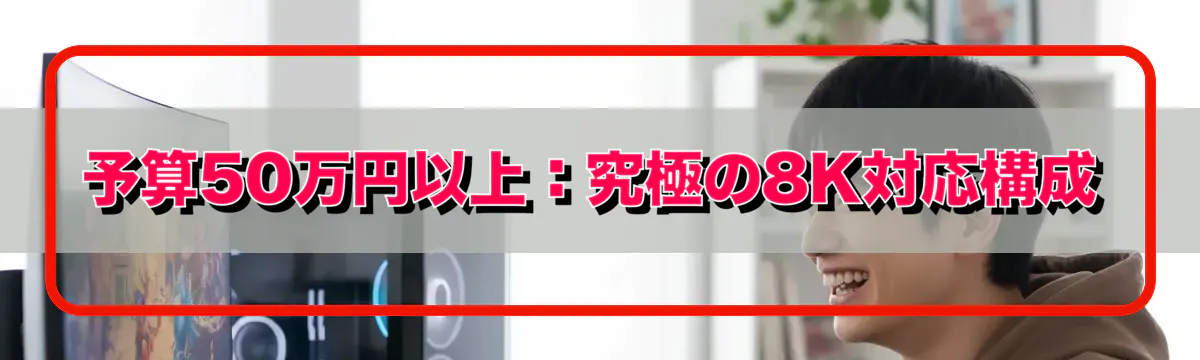 予算50万円以上:究極の8K対応構成