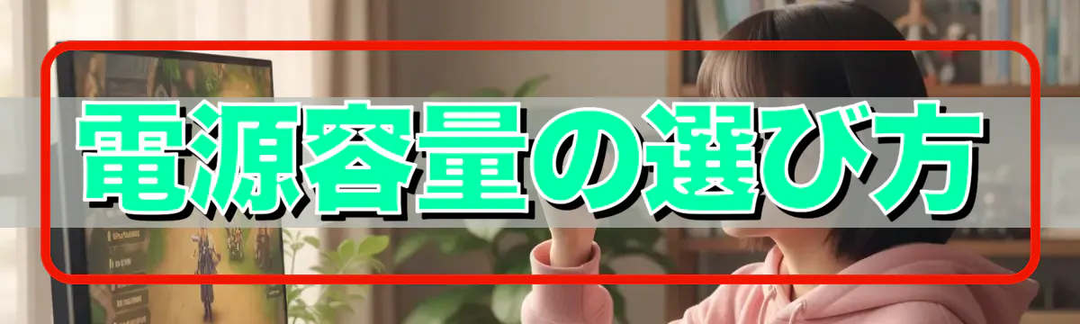 電源容量の選び方