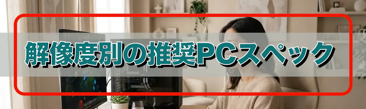 解像度別の推奨PCスペック