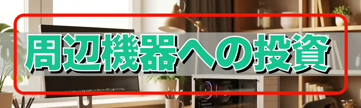 周辺機器への投資
