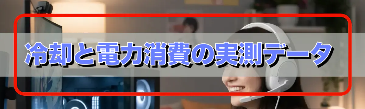 冷却と電力消費の実測データ