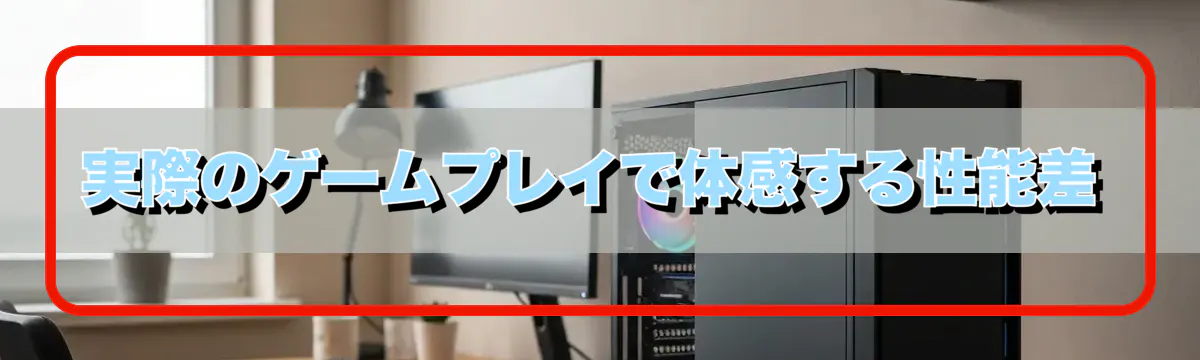 実際のゲームプレイで体感する性能差
