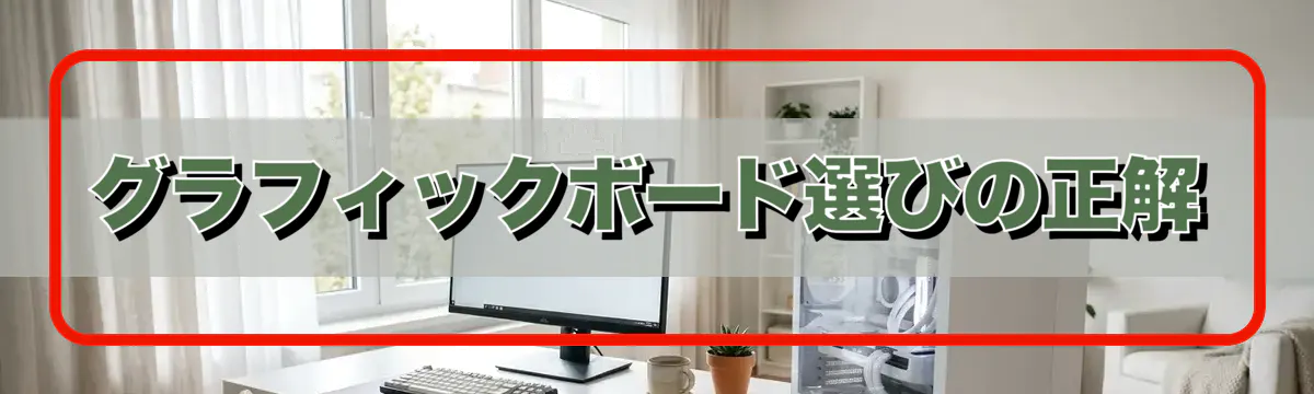 グラフィックボード選びの正解