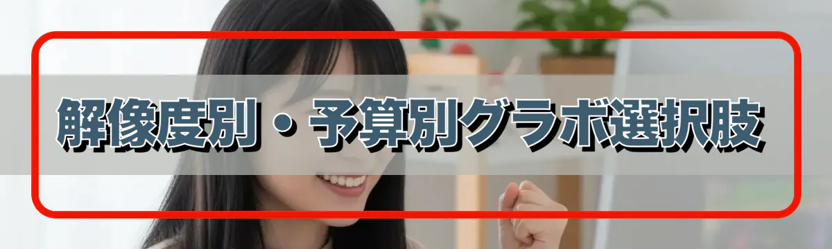 解像度別・予算別グラボ選択肢