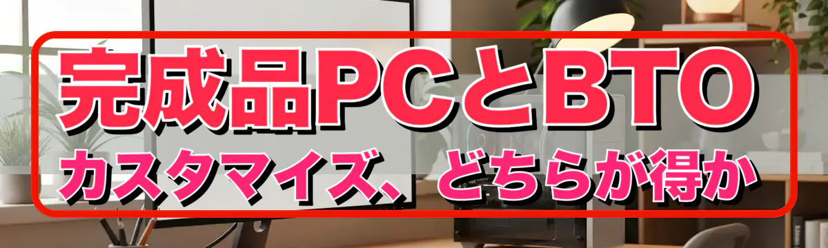 完成品PCとBTOカスタマイズ、どちらが得か