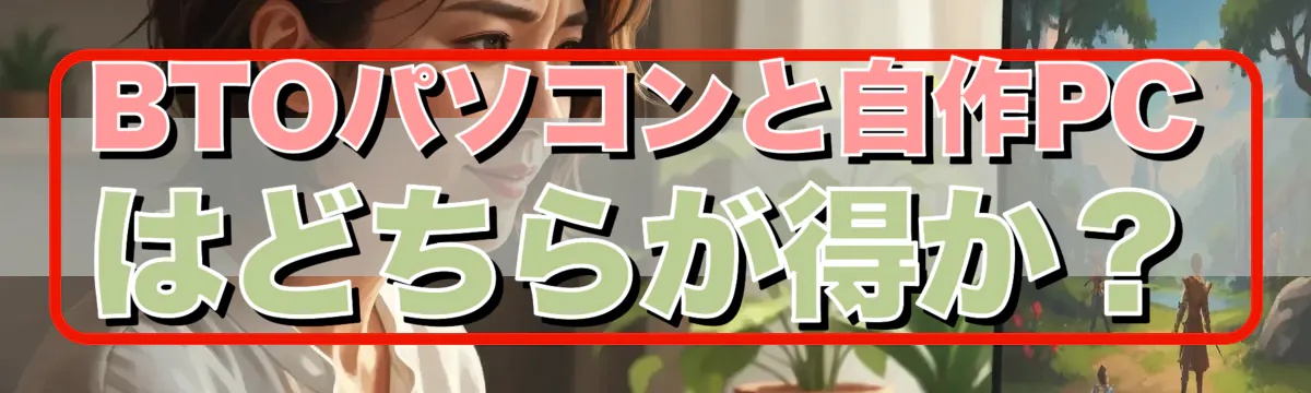BTOパソコンと自作PCはどちらが得か？