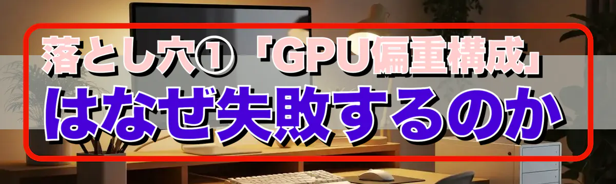 落とし穴①「GPU偏重構成」はなぜ失敗するのか